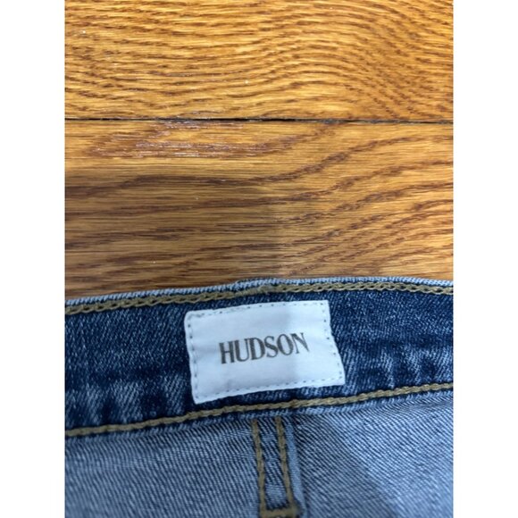 Hudson Womens Jeans Sz 27 Blue Natalie Boyfriend Ankle Stretch Denim 29x26 Cuff - Picture 3 of 7